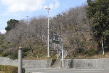 八景山自然公園への階段