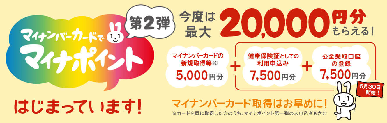 マイナポイント第2弾