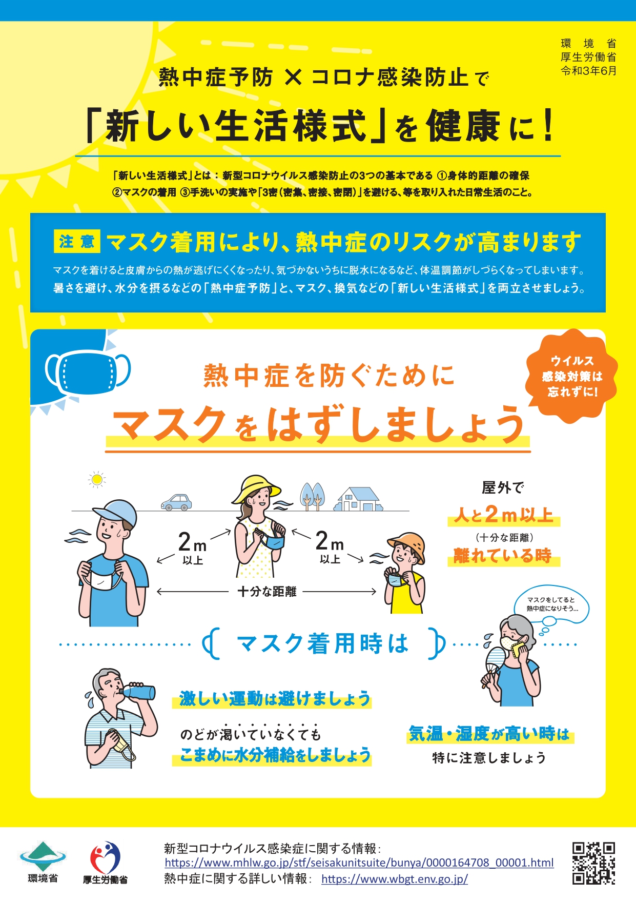 熱中症予防、コロナ感染防止で新しい生活様式を健康に！