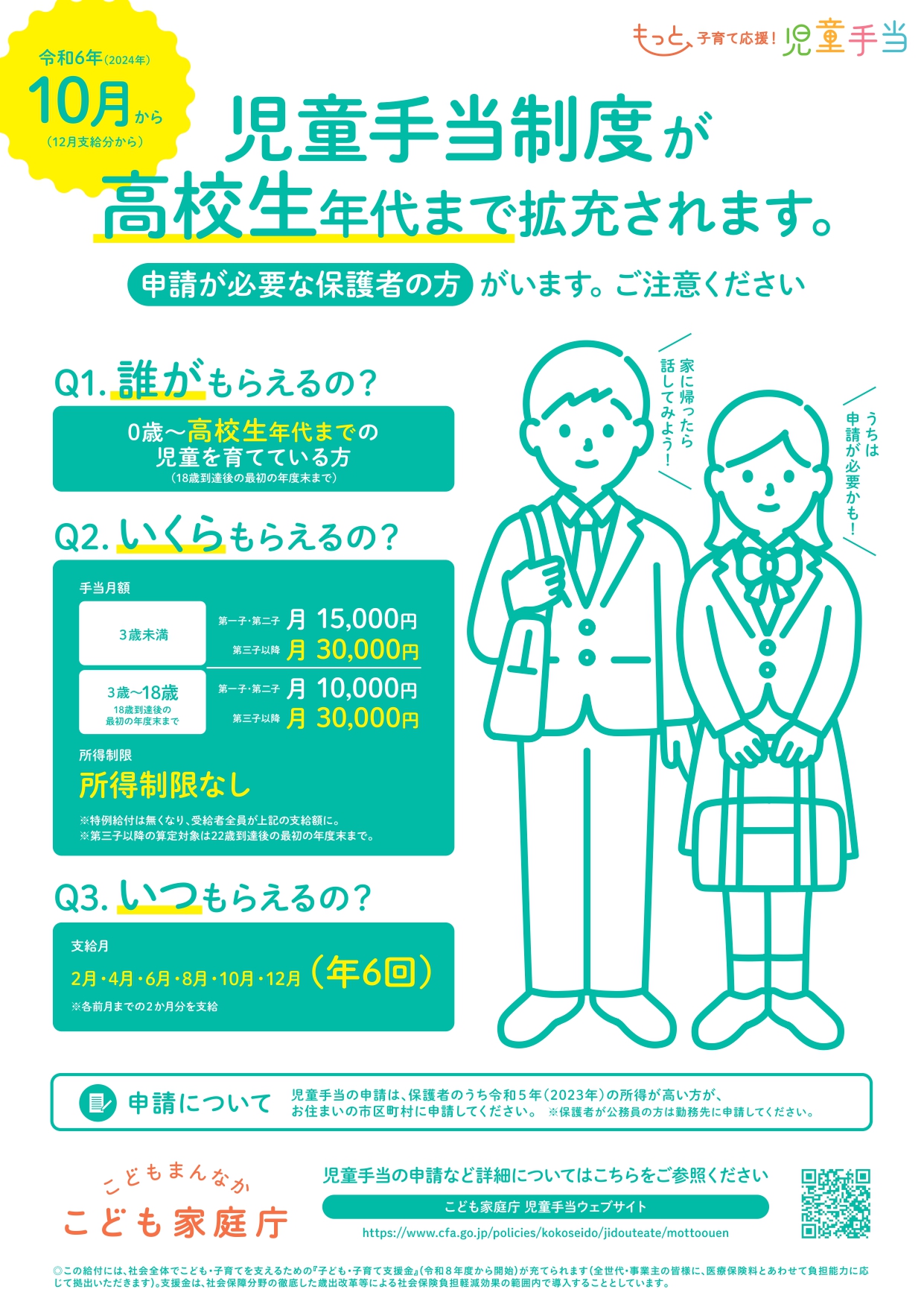 中高生用リーフレット