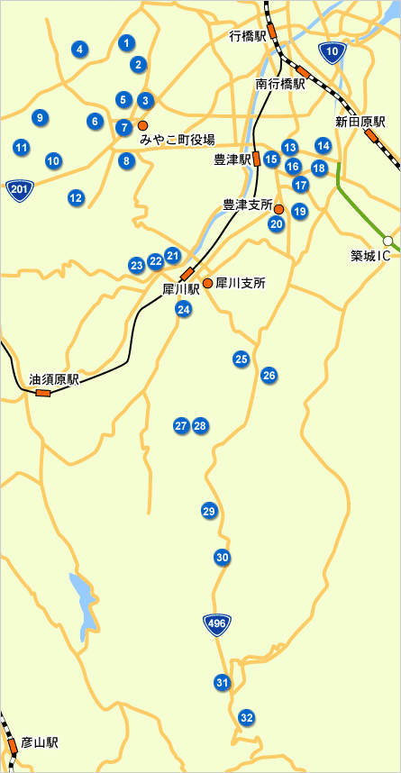 イラストマップ みやこ町役場