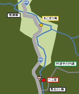 へこ岩地図