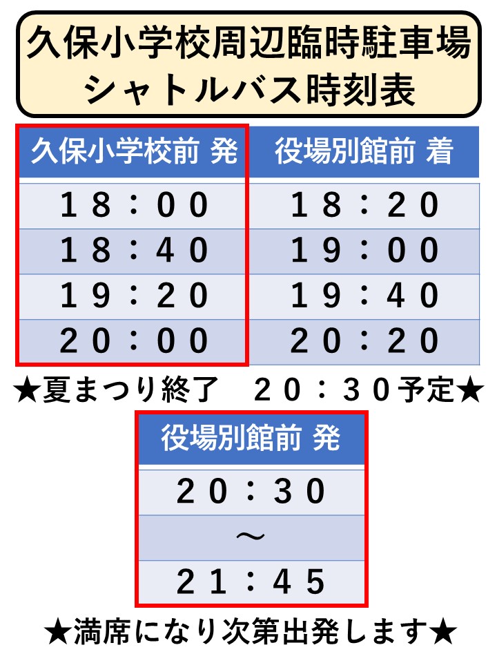 タイムテーブル