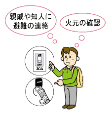 避難する前に!
