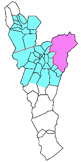 みやこ町準都市計画区域分布図（概略）
