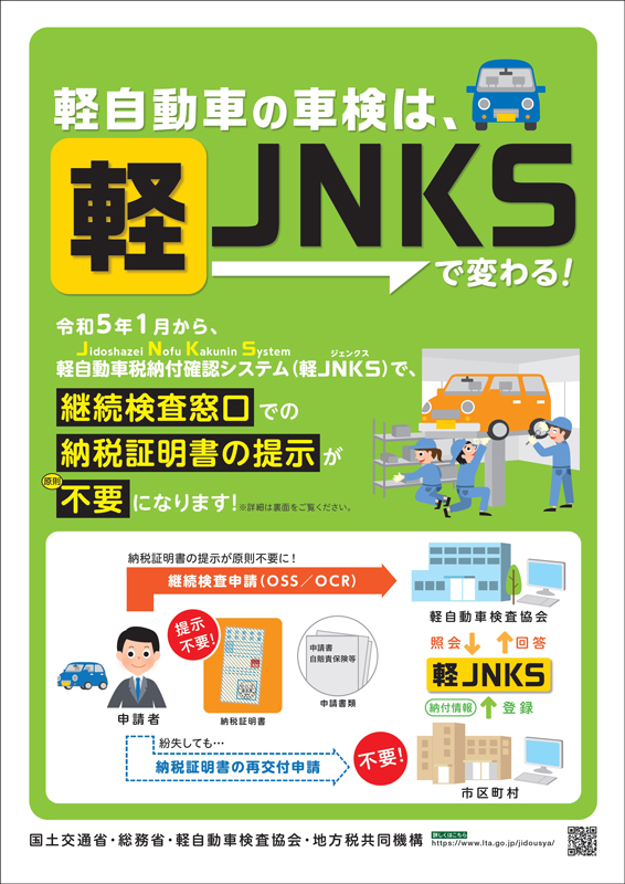 軽JNKSのリーフレット　表